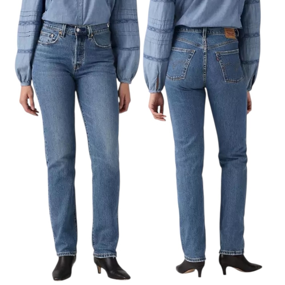 Levi’s 501 Original Fit Jeans Size 30 Medium Indigo Worn In Blue Wash